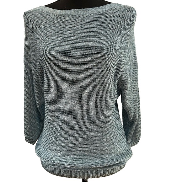 Chico’s Pull-On Blue Sweater. Size 8-10 (Chico’s 1) - Picture 1 of 4